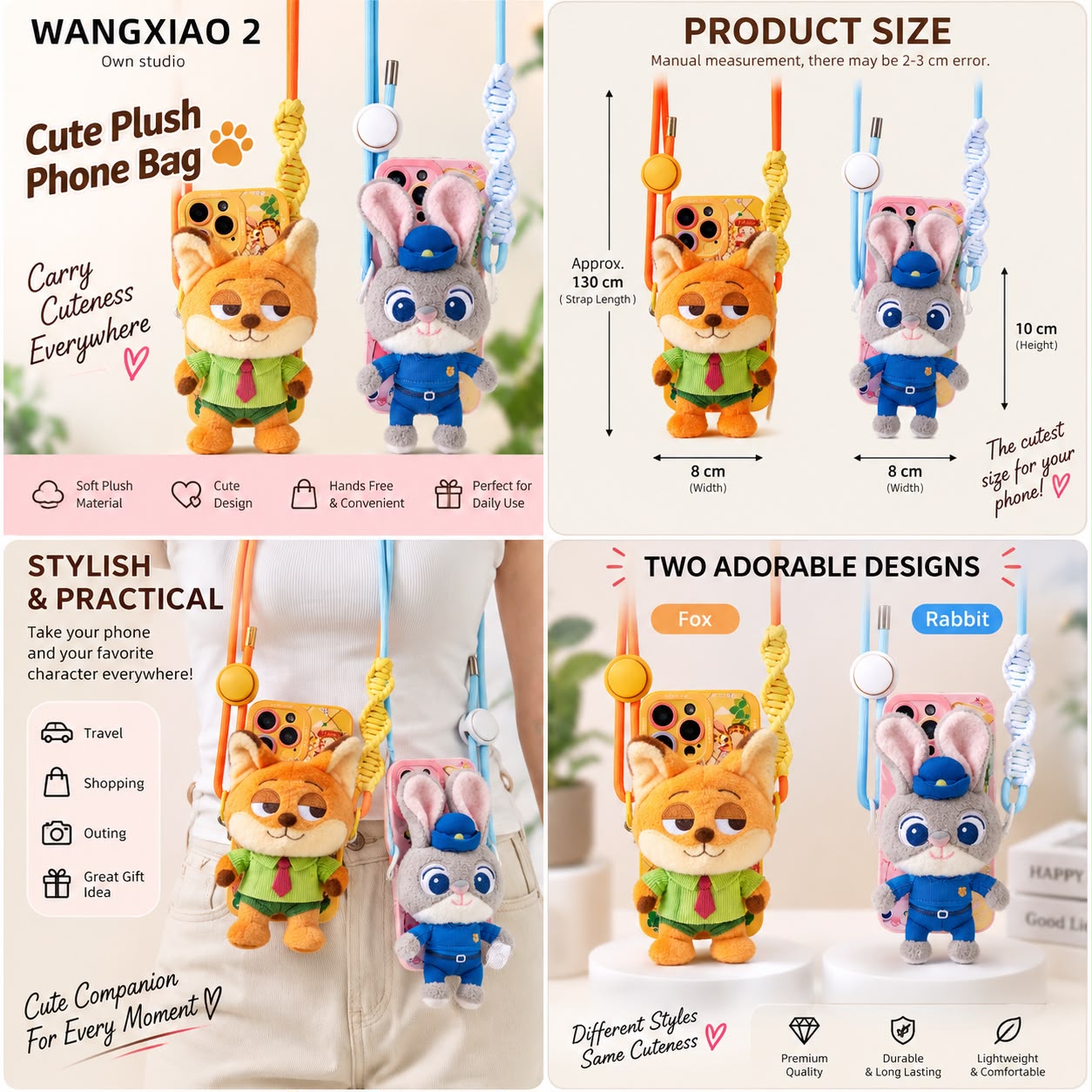 CUTE ZOOTOPIA PHONE HOLDER (1 PCS)