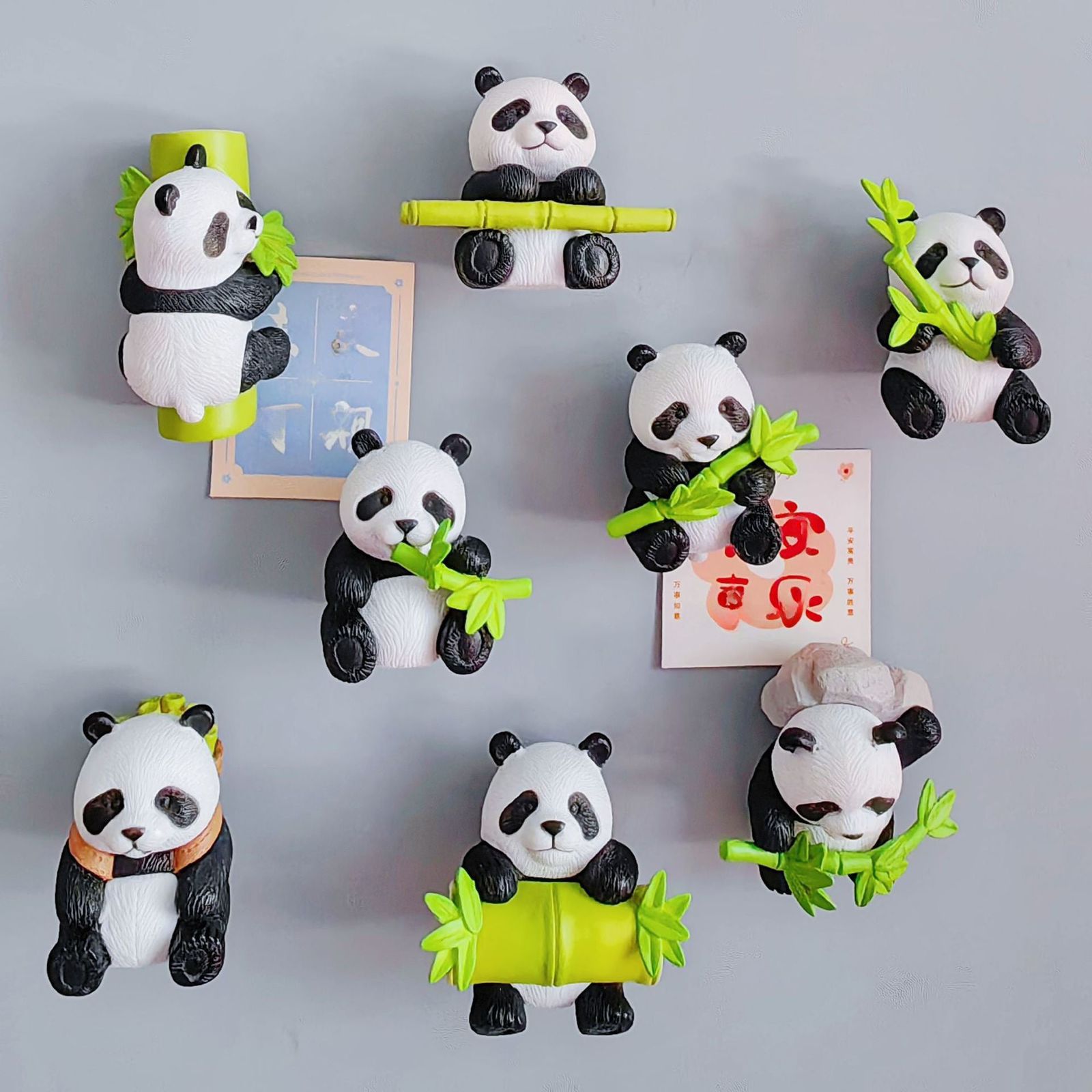 CUTE PANDA REFRIGERATOR MAGNET PACK OF 5 PCS