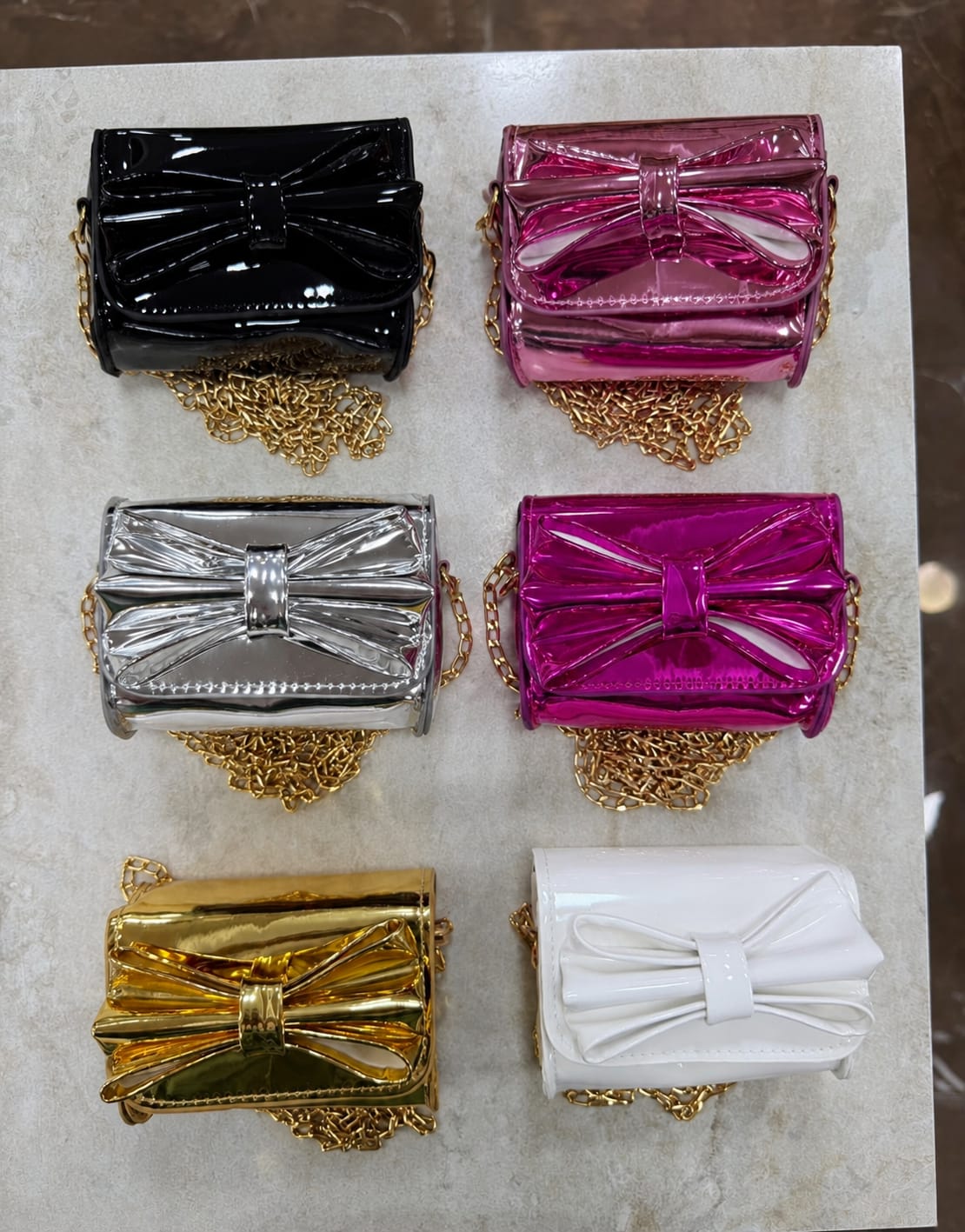 CUTE BOW SHAPE SLING BAG