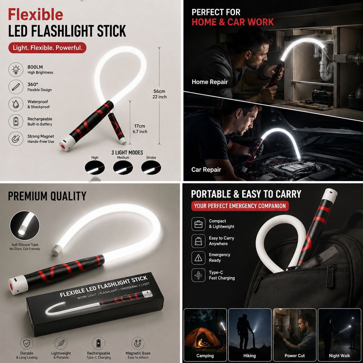 FLEXIBLE LED FLASH LIGHT