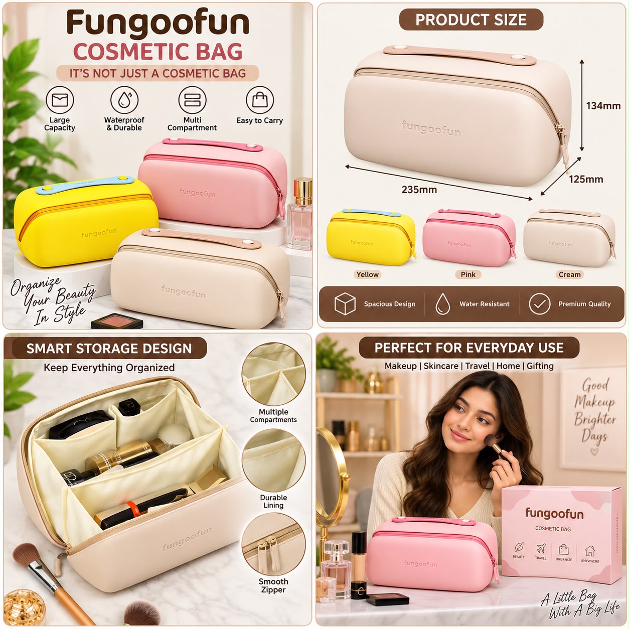 BEAUTIFUL STYLISH TRAVEL COSMETIC POUCH