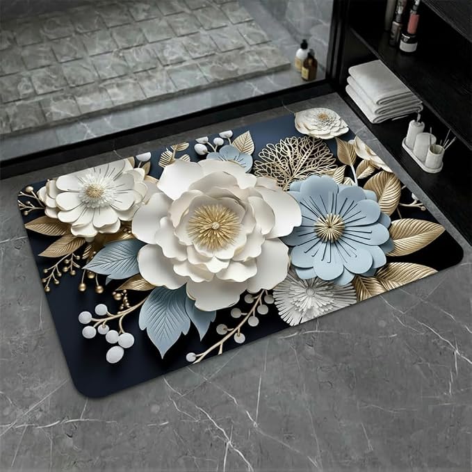 CUTE 3D FLORAL MAT